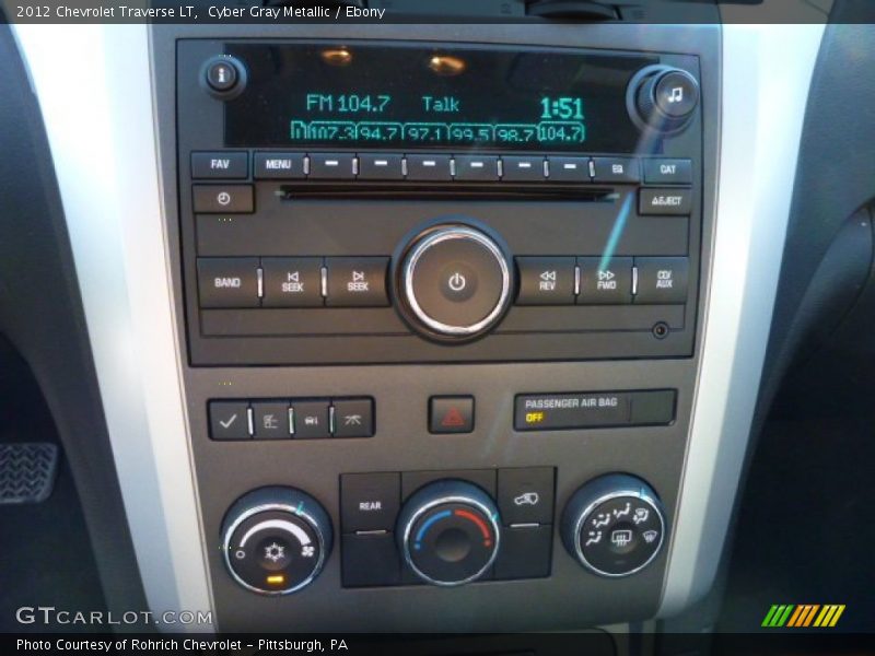 Cyber Gray Metallic / Ebony 2012 Chevrolet Traverse LT