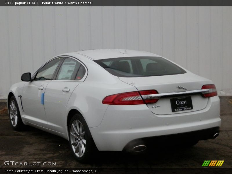 Polaris White / Warm Charcoal 2013 Jaguar XF I4 T