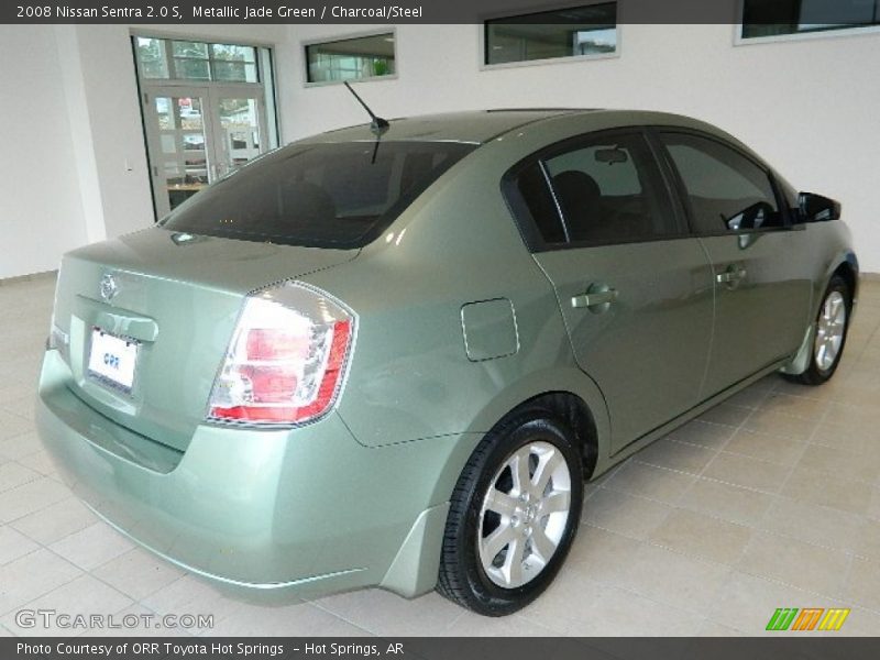 Metallic Jade Green / Charcoal/Steel 2008 Nissan Sentra 2.0 S