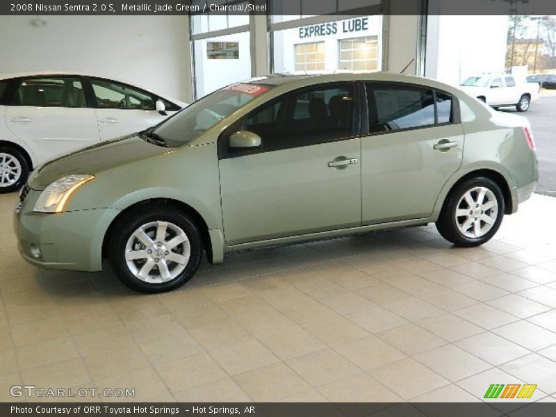 Metallic Jade Green / Charcoal/Steel 2008 Nissan Sentra 2.0 S