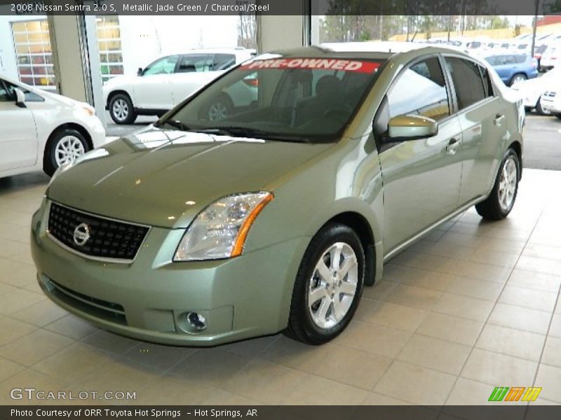 Metallic Jade Green / Charcoal/Steel 2008 Nissan Sentra 2.0 S