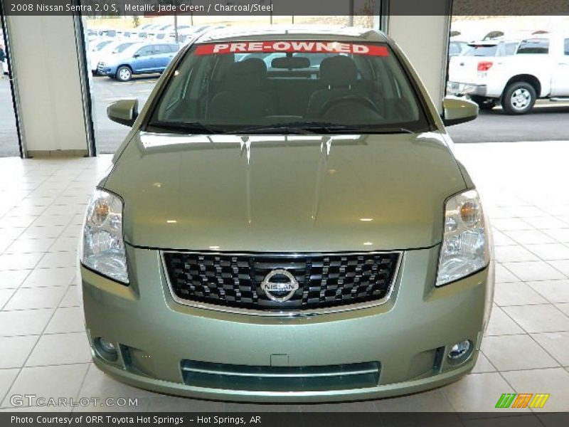 Metallic Jade Green / Charcoal/Steel 2008 Nissan Sentra 2.0 S