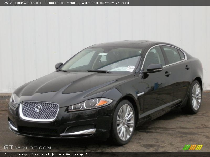 Ultimate Black Metallic / Warm Charcoal/Warm Charcoal 2012 Jaguar XF Portfolio