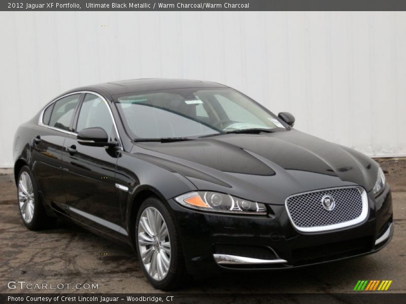 Ultimate Black Metallic / Warm Charcoal/Warm Charcoal 2012 Jaguar XF Portfolio