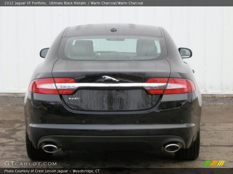 Ultimate Black Metallic / Warm Charcoal/Warm Charcoal 2012 Jaguar XF Portfolio