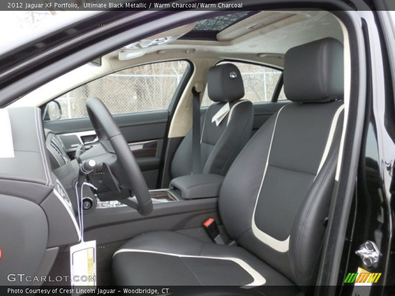 Ultimate Black Metallic / Warm Charcoal/Warm Charcoal 2012 Jaguar XF Portfolio
