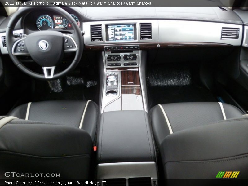 Ultimate Black Metallic / Warm Charcoal/Warm Charcoal 2012 Jaguar XF Portfolio