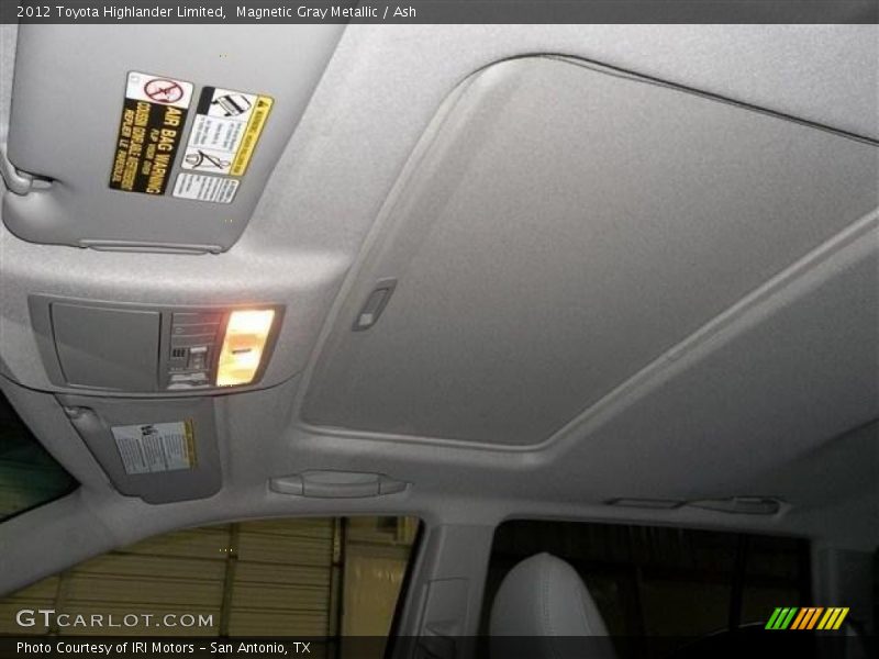 Magnetic Gray Metallic / Ash 2012 Toyota Highlander Limited