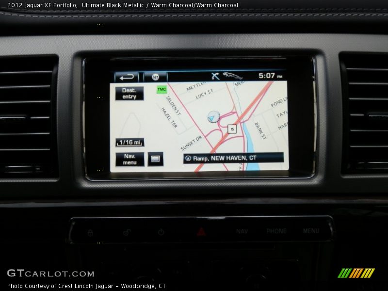 Ultimate Black Metallic / Warm Charcoal/Warm Charcoal 2012 Jaguar XF Portfolio