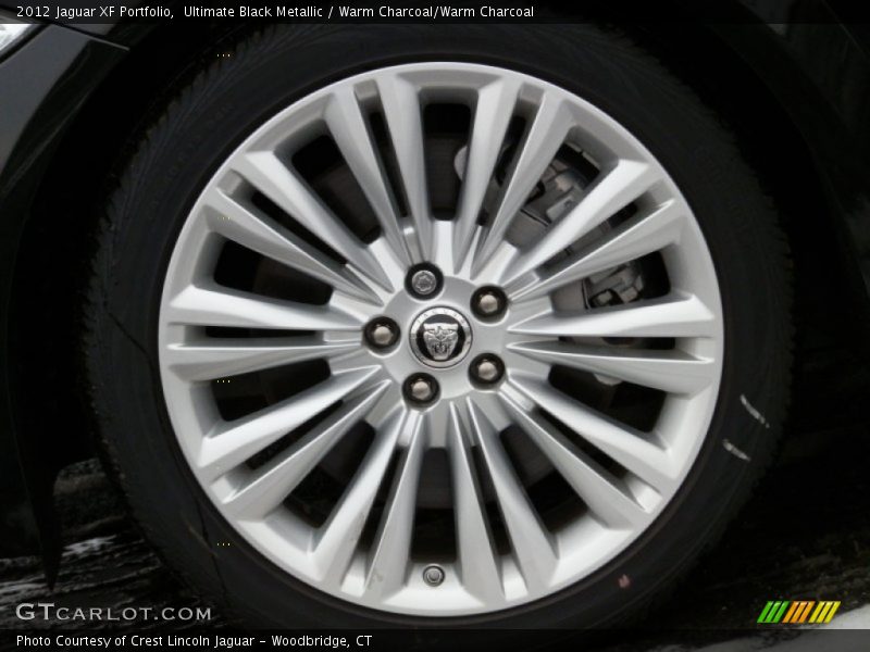 Ultimate Black Metallic / Warm Charcoal/Warm Charcoal 2012 Jaguar XF Portfolio