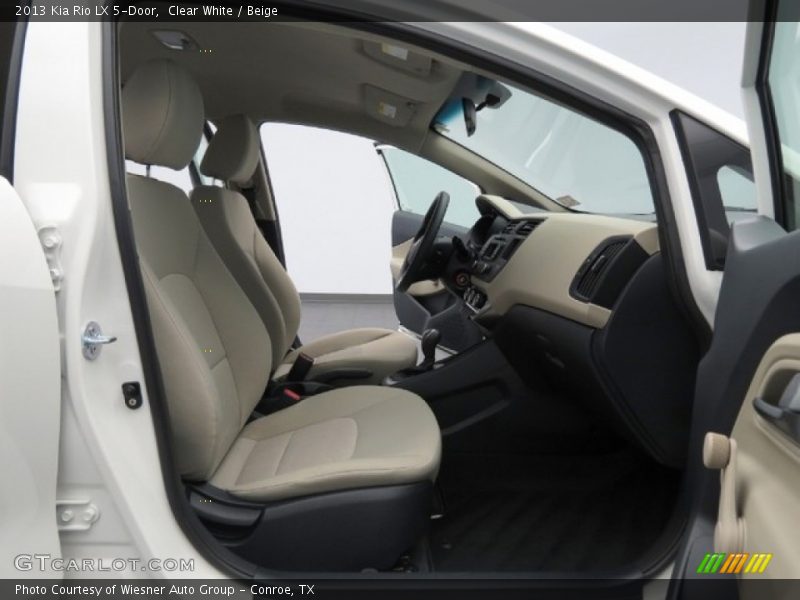 Clear White / Beige 2013 Kia Rio LX 5-Door