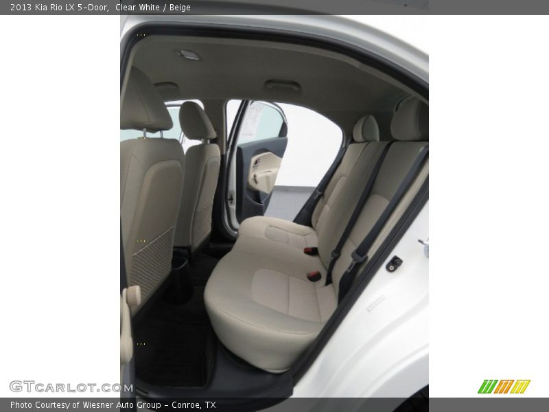 Clear White / Beige 2013 Kia Rio LX 5-Door