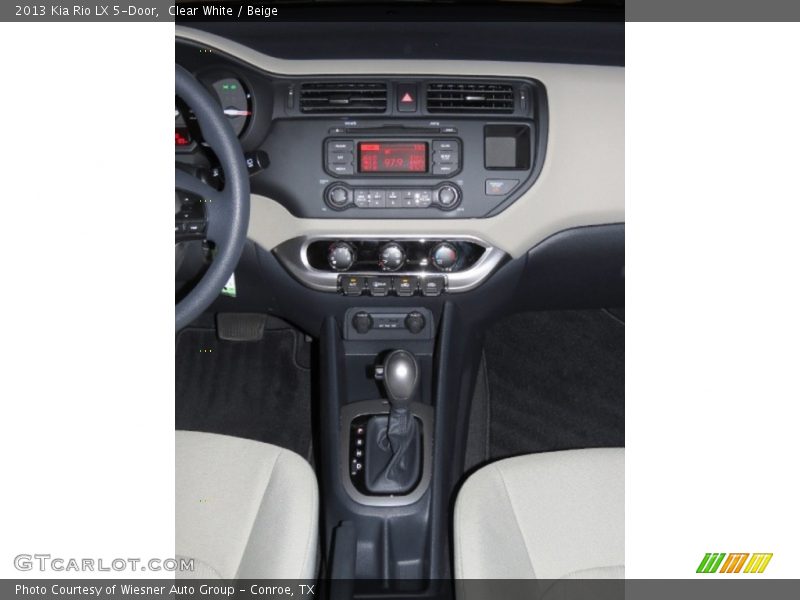 Clear White / Beige 2013 Kia Rio LX 5-Door