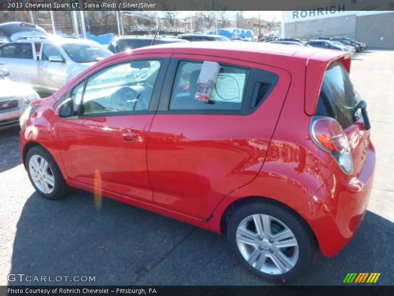 Salsa (Red) / Silver/Silver 2013 Chevrolet Spark LT