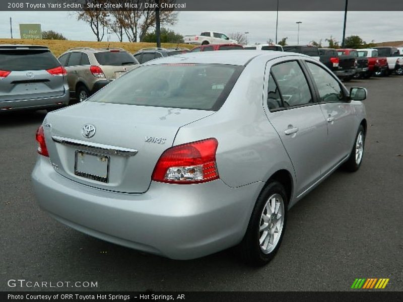 Silver Streak Mica / Dark Charcoal 2008 Toyota Yaris Sedan