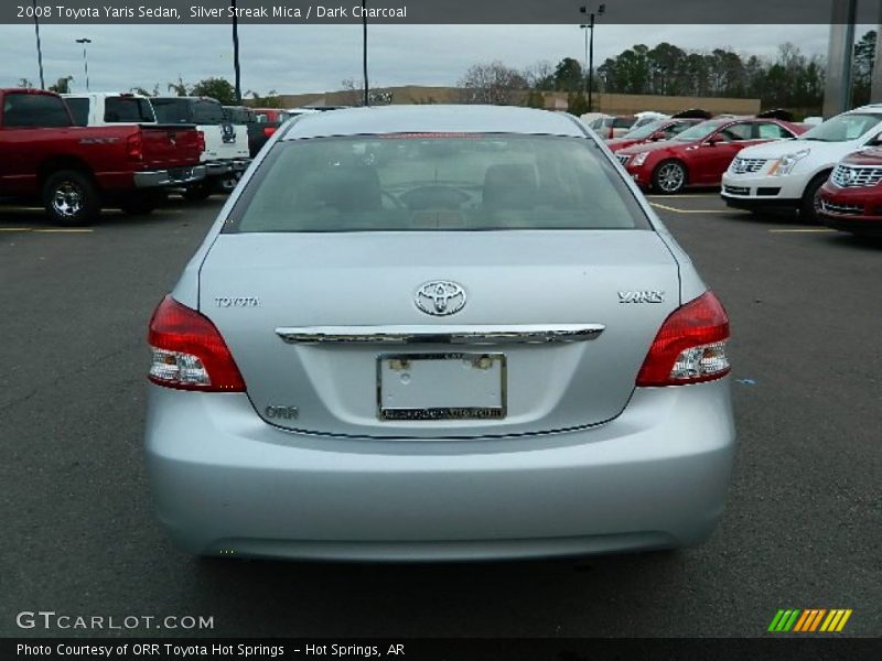 Silver Streak Mica / Dark Charcoal 2008 Toyota Yaris Sedan