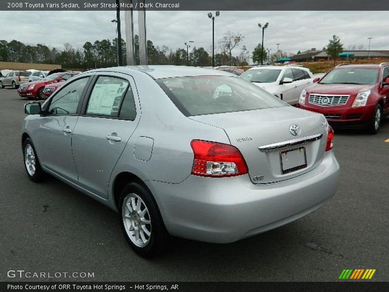 Silver Streak Mica / Dark Charcoal 2008 Toyota Yaris Sedan