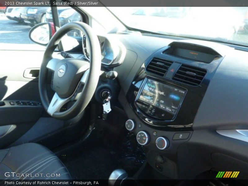 Salsa (Red) / Silver/Silver 2013 Chevrolet Spark LT