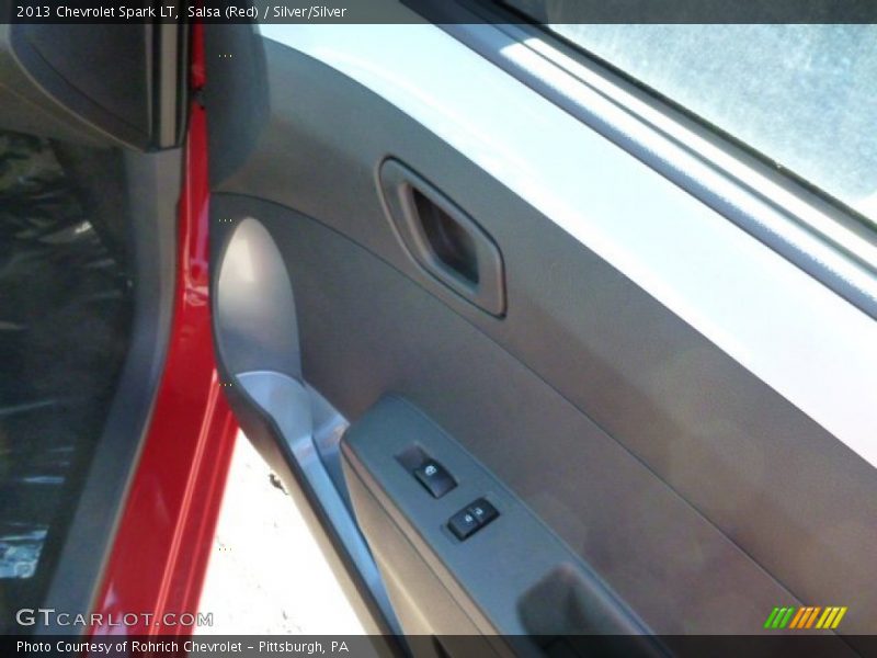 Salsa (Red) / Silver/Silver 2013 Chevrolet Spark LT