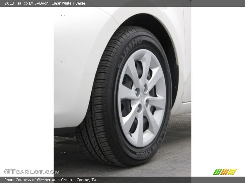 Clear White / Beige 2013 Kia Rio LX 5-Door