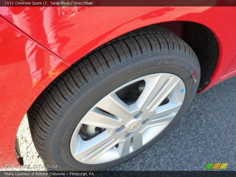 Salsa (Red) / Silver/Silver 2013 Chevrolet Spark LT