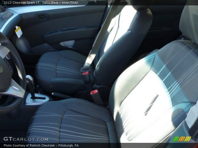 Salsa (Red) / Silver/Silver 2013 Chevrolet Spark LT