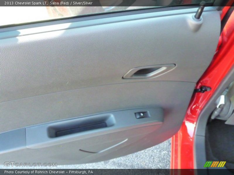Salsa (Red) / Silver/Silver 2013 Chevrolet Spark LT