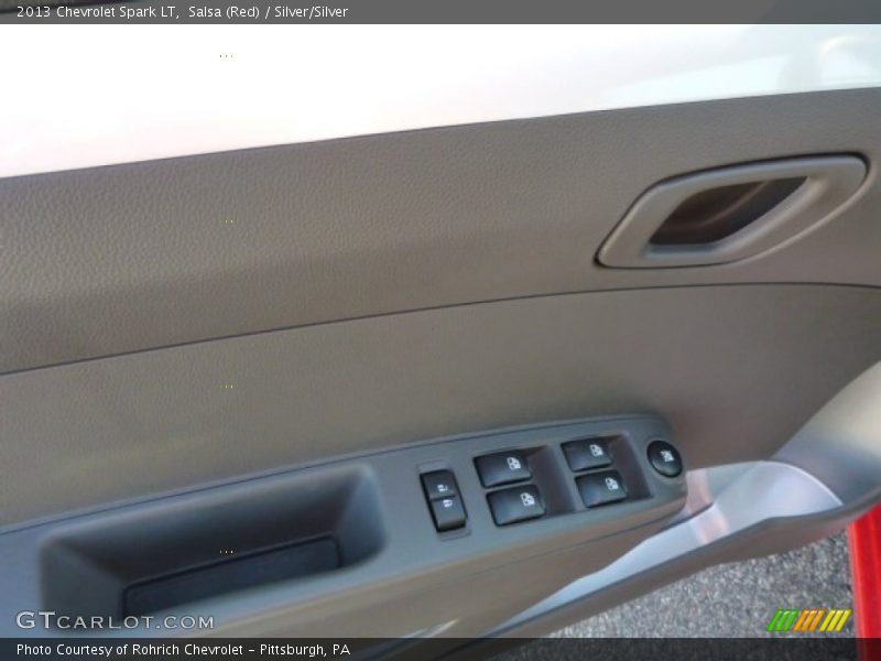 Salsa (Red) / Silver/Silver 2013 Chevrolet Spark LT