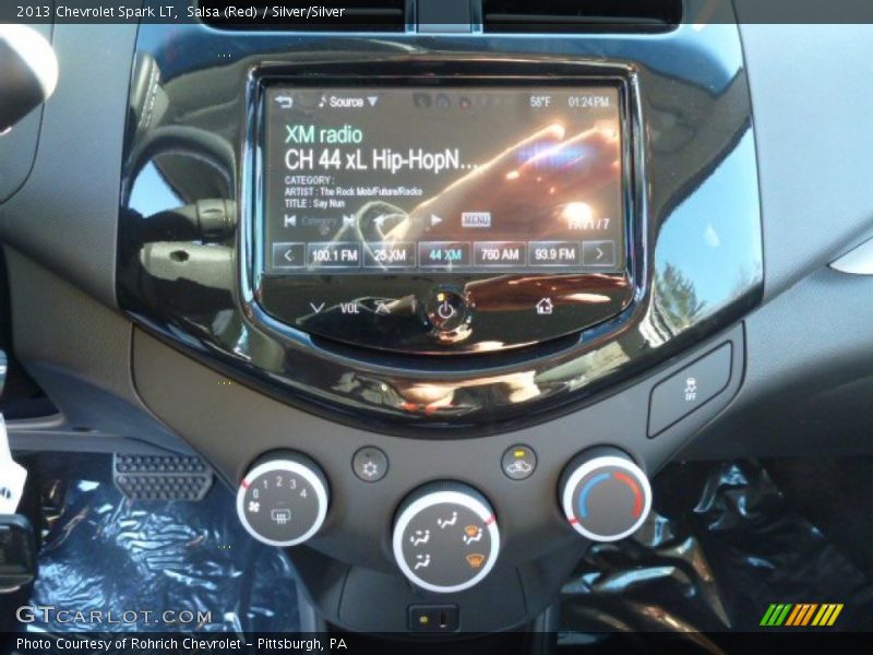 Salsa (Red) / Silver/Silver 2013 Chevrolet Spark LT