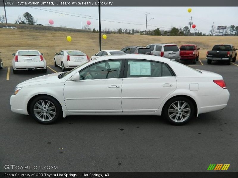 Blizzard White Pearl / Light Gray 2007 Toyota Avalon Limited
