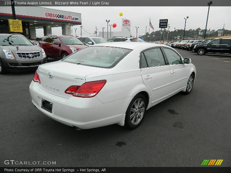 Blizzard White Pearl / Light Gray 2007 Toyota Avalon Limited