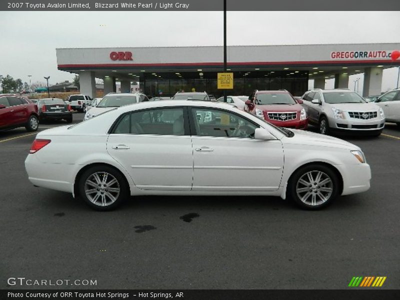 Blizzard White Pearl / Light Gray 2007 Toyota Avalon Limited