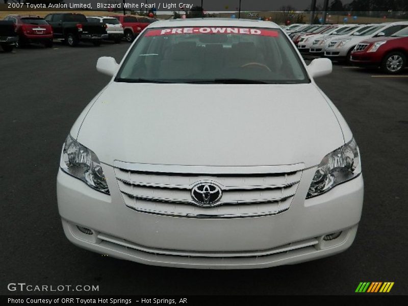 Blizzard White Pearl / Light Gray 2007 Toyota Avalon Limited