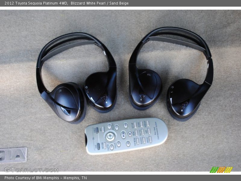 Blizzard White Pearl / Sand Beige 2012 Toyota Sequoia Platinum 4WD
