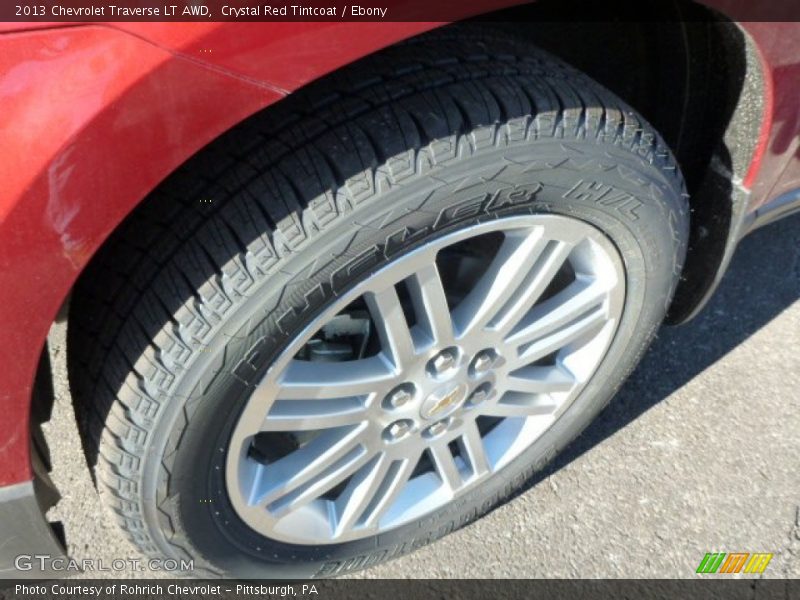 Crystal Red Tintcoat / Ebony 2013 Chevrolet Traverse LT AWD