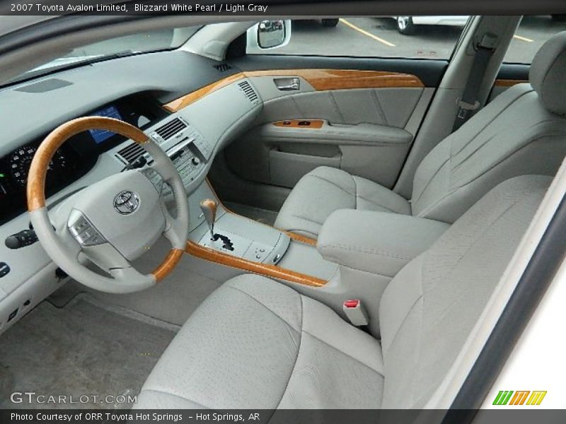 Blizzard White Pearl / Light Gray 2007 Toyota Avalon Limited