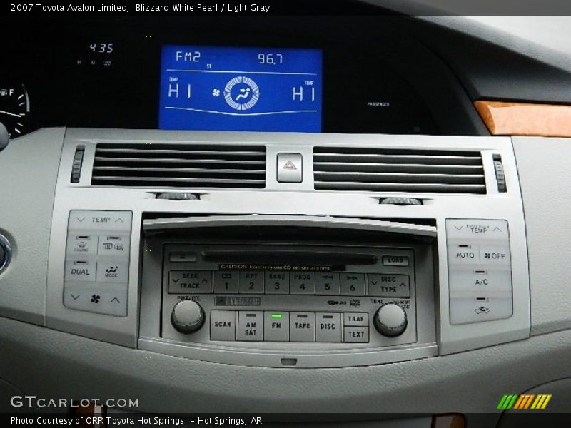Blizzard White Pearl / Light Gray 2007 Toyota Avalon Limited