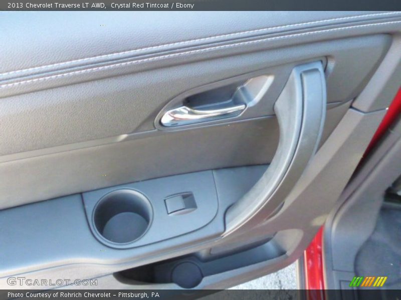 Crystal Red Tintcoat / Ebony 2013 Chevrolet Traverse LT AWD