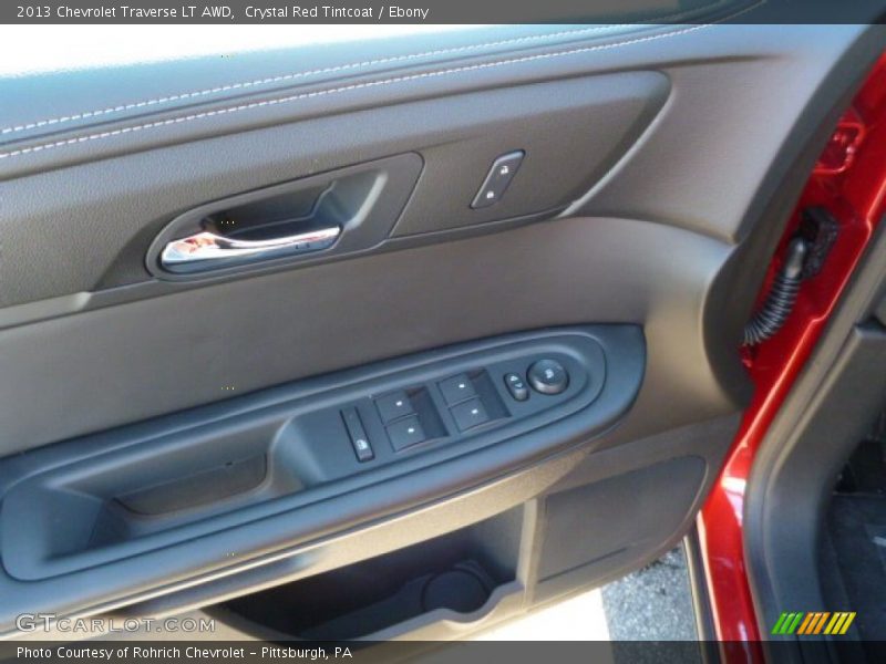 Crystal Red Tintcoat / Ebony 2013 Chevrolet Traverse LT AWD