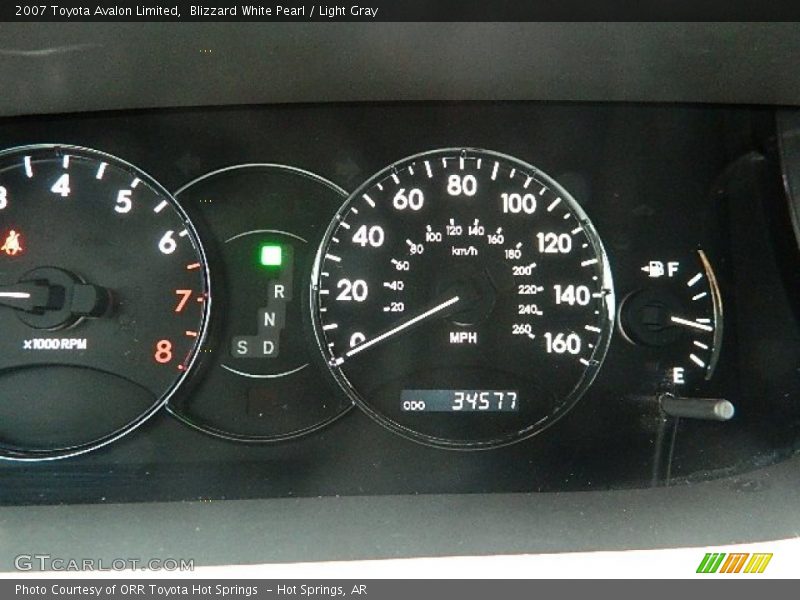 Blizzard White Pearl / Light Gray 2007 Toyota Avalon Limited