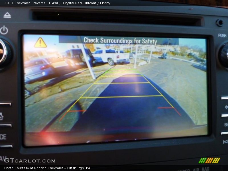 Crystal Red Tintcoat / Ebony 2013 Chevrolet Traverse LT AWD