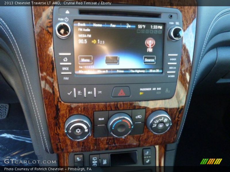 Crystal Red Tintcoat / Ebony 2013 Chevrolet Traverse LT AWD