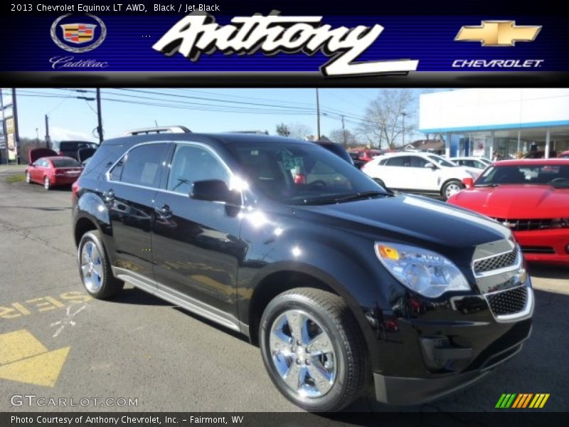 Black / Jet Black 2013 Chevrolet Equinox LT AWD