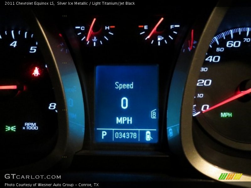Silver Ice Metallic / Light Titanium/Jet Black 2011 Chevrolet Equinox LS