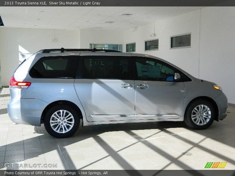 Silver Sky Metallic / Light Gray 2013 Toyota Sienna XLE