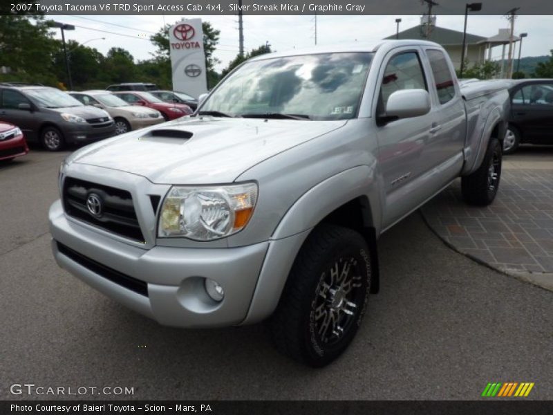 Silver Streak Mica / Graphite Gray 2007 Toyota Tacoma V6 TRD Sport Access Cab 4x4