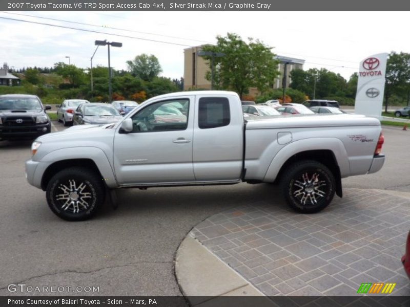 Silver Streak Mica / Graphite Gray 2007 Toyota Tacoma V6 TRD Sport Access Cab 4x4