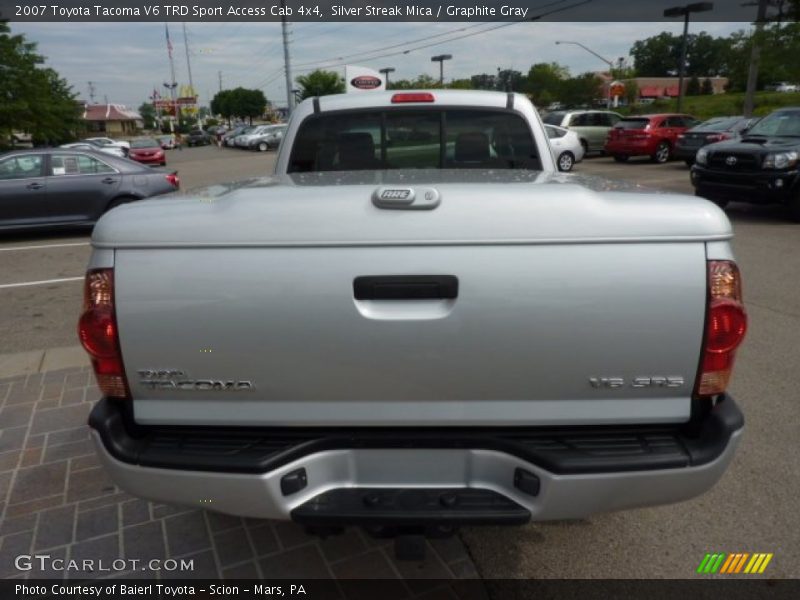 Silver Streak Mica / Graphite Gray 2007 Toyota Tacoma V6 TRD Sport Access Cab 4x4