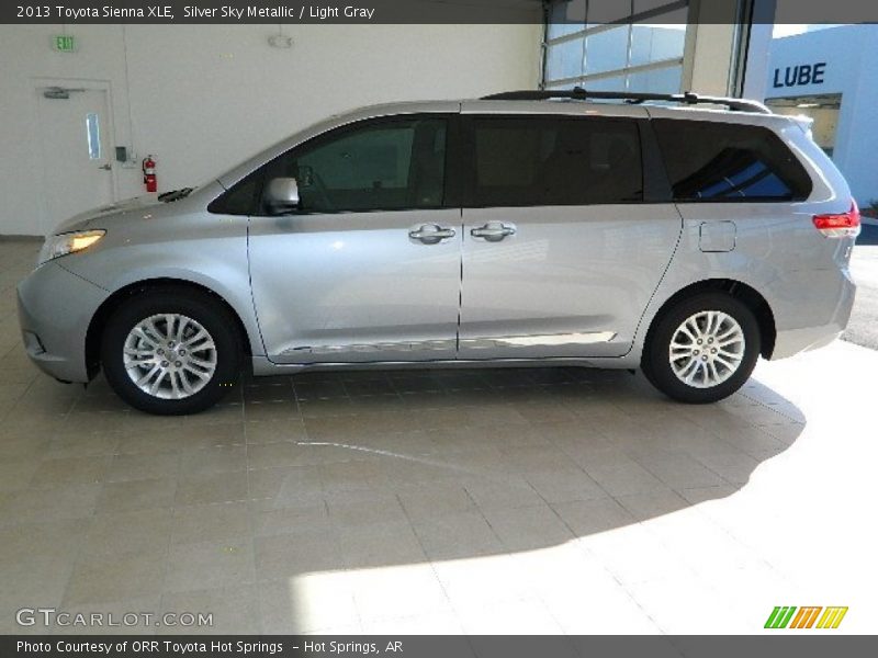 Silver Sky Metallic / Light Gray 2013 Toyota Sienna XLE