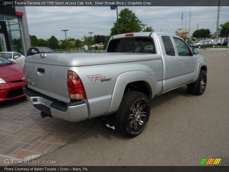 Silver Streak Mica / Graphite Gray 2007 Toyota Tacoma V6 TRD Sport Access Cab 4x4